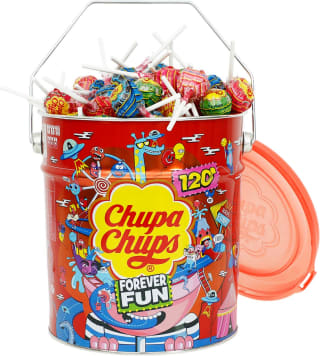 Chupa Chups The Best of Tin (120 lolly's) voor €13,99 bij Bol