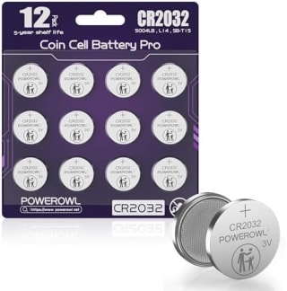 POWEROWL CR2032 pilas de botón (12 unidades) por 3,59€ en Amazon