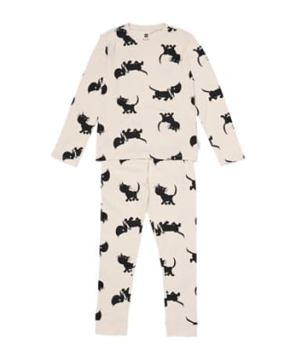 Takkie en Siepie kinderpyjama rib gebroken wit voor €7,50 bij HEMA