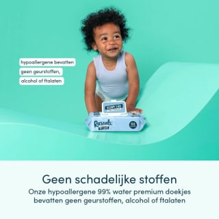Rascals 99% Water Premium Doekjes (12 x 48) voor €11,99 bij Trekpleister