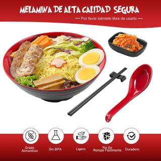 Tazón para ramen (juego 20 piezas) por $359.08 en Amazon