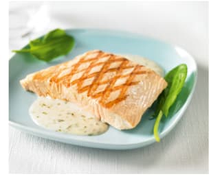 Filet de saumon grillé sauce oseille à 25,90€