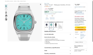 Reloj Timex E Line 1983 Autómatico 34mm Azul Tiffany por $3,230 | Amazon