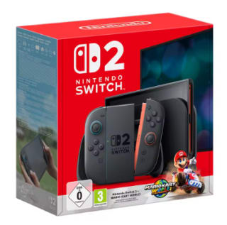 Consola Nintendo Switch 2 + Juego Mario Kart World versión Europea por 419,90€