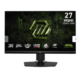 Monitor MSI MAG 272QPF E20 Gaming 27" QHD 180Hz por 159€