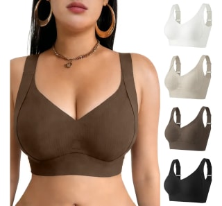 Pack 4 Brasieres Push Up Sin Varilla Para Mujer por $202 en Mercado Libre