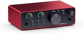 Focusrite Scarlett Solo interfaz de audio USB-C 4.ª gen por 83€ en Amazon