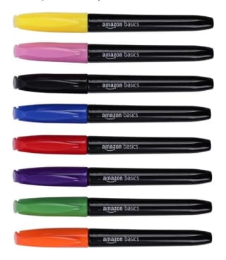 Pack de 8 Rotuladores para tela por 3.54€.