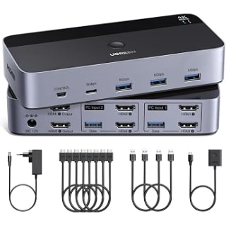 UGREEN Switch KVM HDMI+DP 2 entrées 3 sorties 8K 60Hz pour 90,99€ chez Amazon