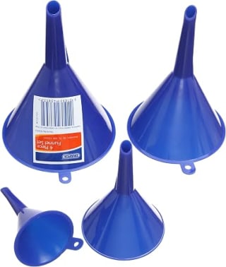 Draper 4 Piece Plastic Funnel Set for £2.39 at Amazon