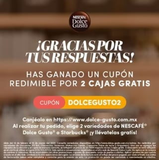 2 Cápsulas Nescafé Dolce Gusto Comprando 1 | Caja Gratis en Primera Compra