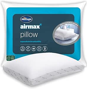 Silentnight Airmax Pillow – Machine Washable & Hypoallergenic