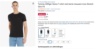 Tommy Hilfiger Heren T-shirt voor €17,34 bij Amazon