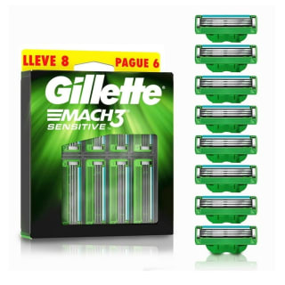 Cartucho Gillette Mach3 Sensitive 8pzas $229 | Oferta Walmart