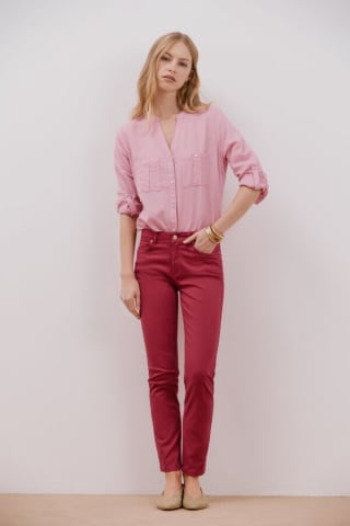 Pantalones pitillo crop para Mujer por 12.99€