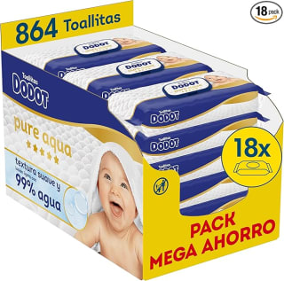 Dodot Toallitas Pure Aqua 864 Unidades por 16,90€