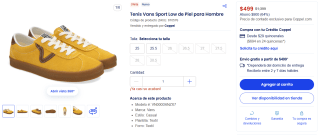 Tenis Vans Sport Low de Piel por $499 | Oferta Coppel