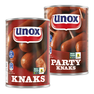 Unox Knaks (400 g) voor €1,99 bij Dirk