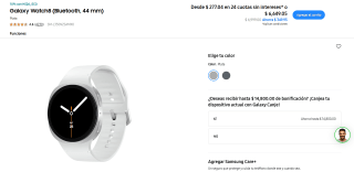 Samsung Galaxy Watch8 44mm por $3,711
