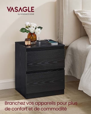 VASAGLE Table de chevet LET621 (lot de 2) pour 79,99€