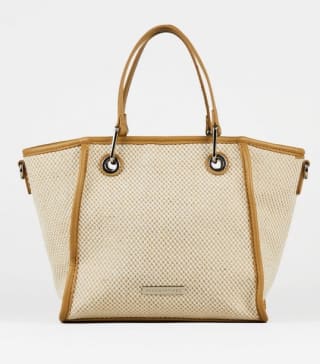 Bolso de mano bicolor por 15.99€.