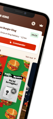1 acheté = 1 offert sur une sélection Burger King via l'appli