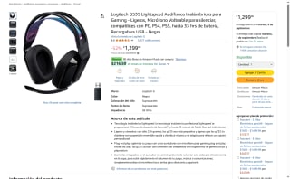 Audífonos Inalámbricos Lightspeed en $1,299 | Oferta Amazon