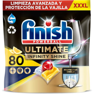 Finish Powerball Ultimate Infinity Shine 80 pastillas por 11,99€