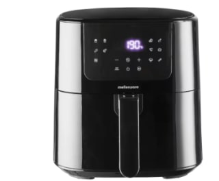 Freidora sin aceite Mellerware Crunchy Plus 5.5L 1500W Negro por 47,99€