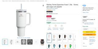 Stanley Termo Quencher Frost 1.18L por $489 en Amazon