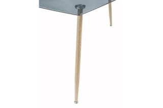 Mesa comedor IENA 140x80 (cristal ahumado) por 85€ en Atrapamuebles