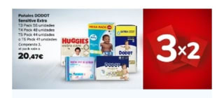3×2 en Pañales desde Carrefour.