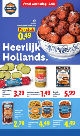 Oliebollen voor €0,49 bij Lidl