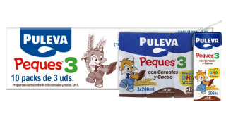 30 batidos Puleva Peques 3 Cereales y Cacao Leche de Crecimiento 200ml por 6.47€