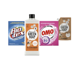 1+1 gratis op Alle Marcel's Green Soap, Omo en Biotex bij de Plus
