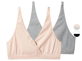 ESMARA® Lot de 2 brassières d’allaitement femme à 6€