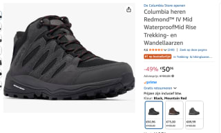 Columbia Redmond IV Mid Waterproof - Wandelschoenen voor €50,96 bij Amazon