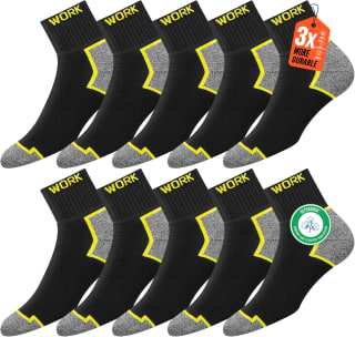 SOXCO 10 paar korte werksokken voor €11,95 bij Amazon