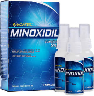 Anacastel Minoxidil 5% Spray 3 Pack (180 ml) por $379 en Amazon