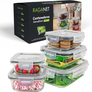 Set 5 Contenedores Vidrio Herméticos por $218 | Oferta Amazon