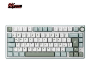 Teclado Royal Kludge RKR75 ISO-ES Hot-Swappable Switch Brown Skycyan por 33.95€