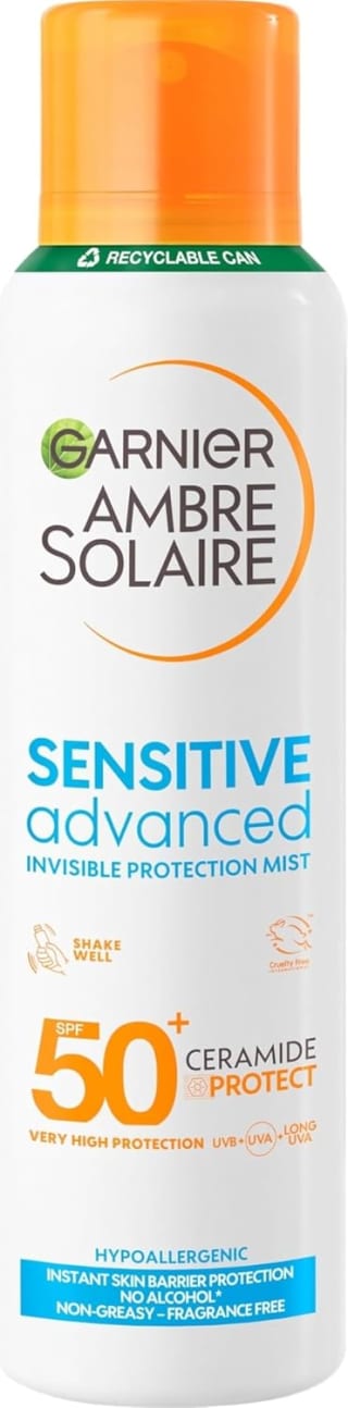 Garnier Ambre Solaire SPF 50+ Dry Mist Spray (150ml) for £6.39 at Amazon