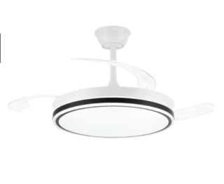 Ventilador de Techo con Luz LED 72W Motor DC Silencioso Aspas Retráctiles por 34.08€