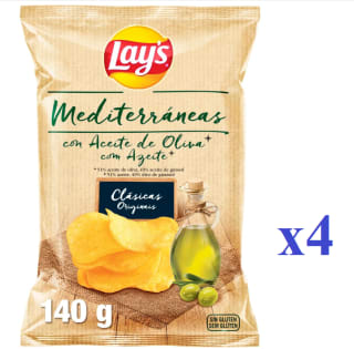 4 x Lay's Mediterráneas patatas fritas 140g por 5€