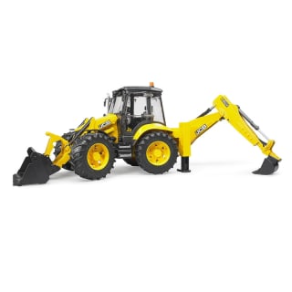 Bruder 02454 JCB 5CX eco Retroexcavadora Escala 1:16 con Pala Frontal y Excavadora Tr