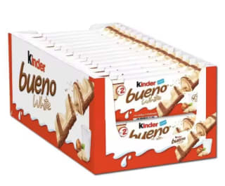30 packs Kinder Bueno Chocolate con leche y crema de avellanas 60 barritas por 15,28€
