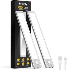 2-Pack Rechargeable Motion Sensor Under Cabinet Lights £8.99