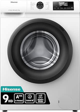 Hisense 9KG Steam Wash Washing Machine £239