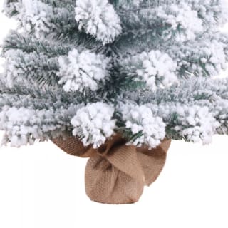 Mini Árbol de Navidad Nevado Boreal con Base de Yute 60cm por 8.91€