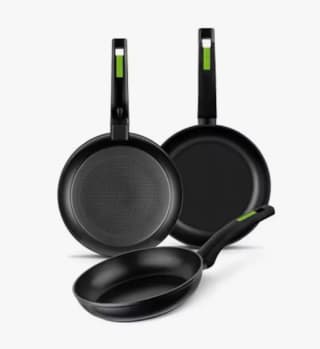 Monix Green Set 3 Sartenes, Lote 18, 22 y 26 cm, Antiadherentes por 23.47€